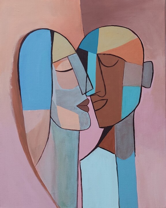 The Kiss Malerei, 19,7x15,8 in