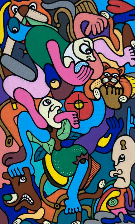 “ La conquête du pouvoir “ 图画, 9.3x5.9 in