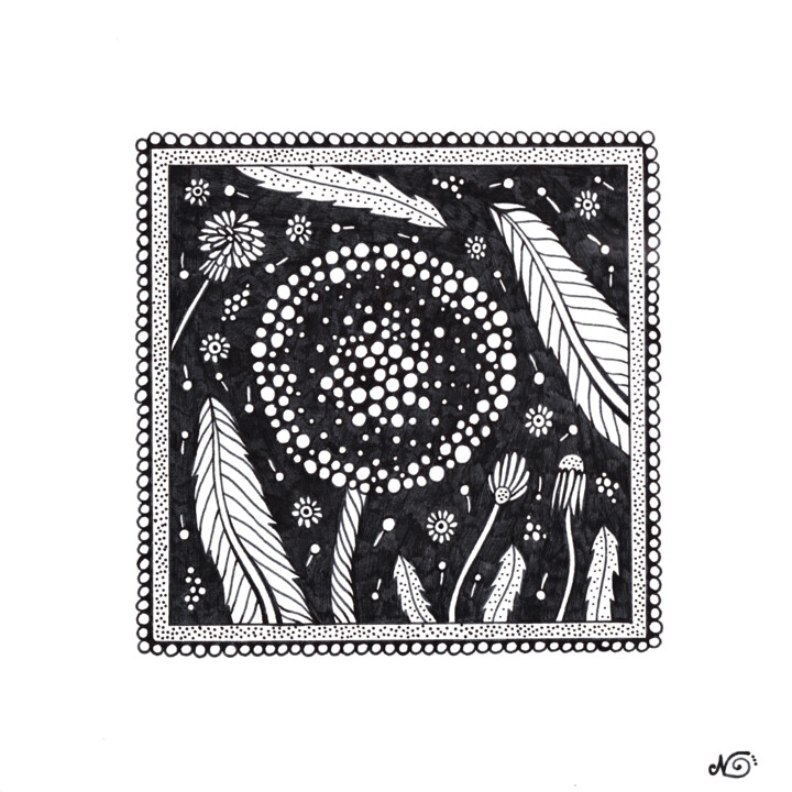 Surreal Pattern n.33 Ζωγραφική, 7x7 in