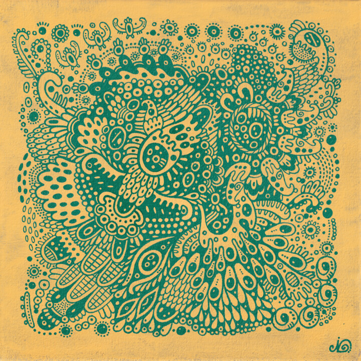Surreal Pattern n.40 Tablo, 7,8x7,8 in