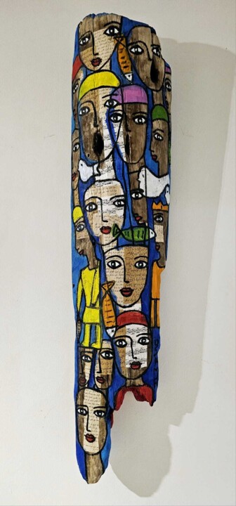 Totem 1 绘画, 42.1x11.8 in