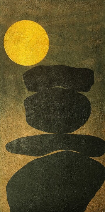 Terequey stones 1 绘画, 39.4x19.7 in