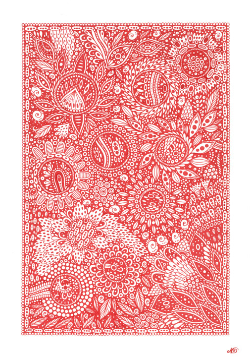 Surreal Pattern n.52 Ζωγραφική, 16,5x11,7 in