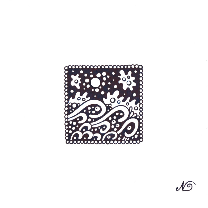 Surreal Pattern n.60 绘画, 6x6 in