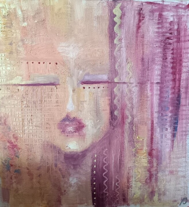 Душа в стихах 绘画, 15.8x15.8 in