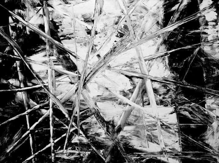 SECRETS (while traveling) 绘画, 23.6x31.5 in