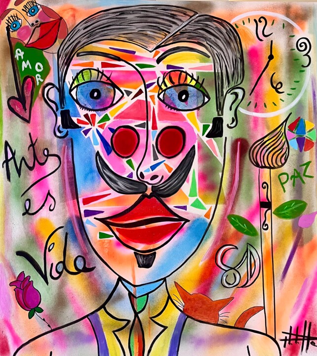 Peinture intitulée "Vidart" par Philippe Seigle, Œuvre d'art originale, Acrylique Monté sur Châssis en bois
