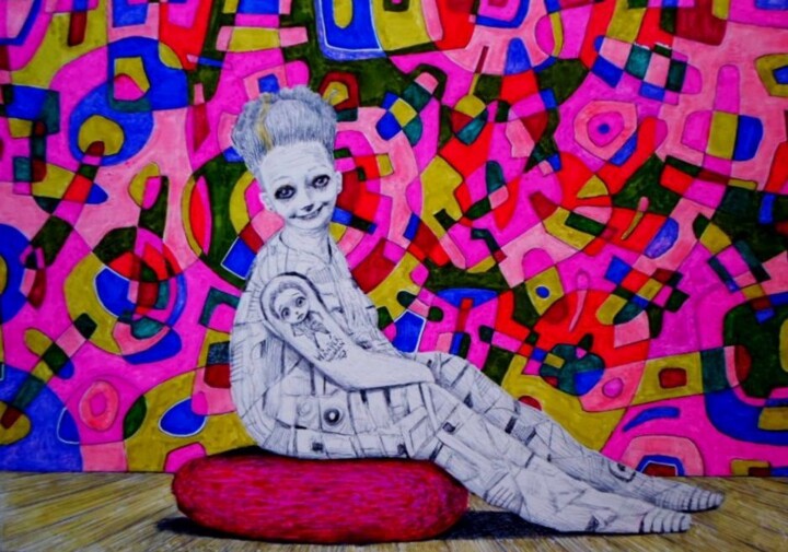 Franzeska at the Miltoseum 图画, 8.3x11.8 in