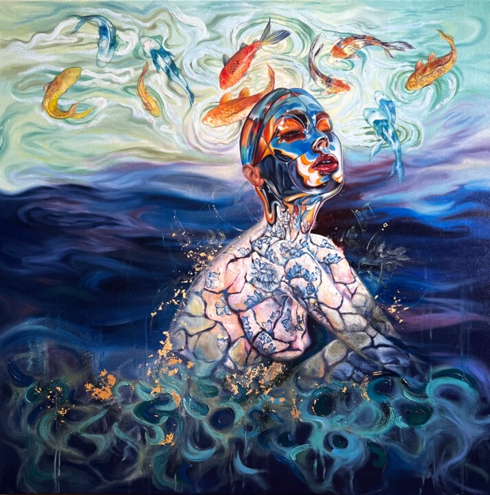 Марина 绘画, 39.4x39.4 in