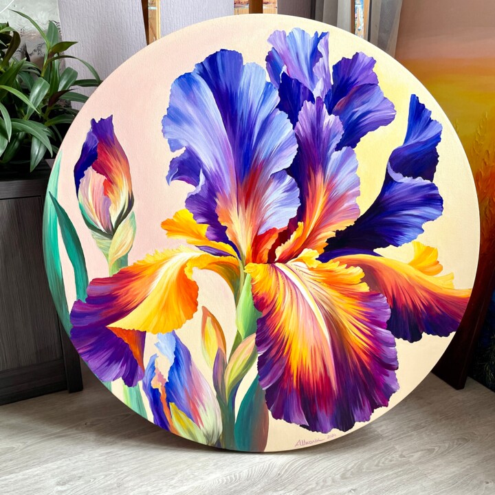 Iris in all its glory! Tablo, 35,4x35,4 in