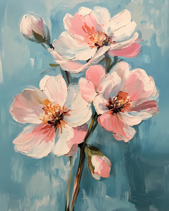 Blossoms in Serenity 数字艺术