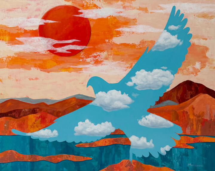 Light bird 绘画, 31.5x39.4 in