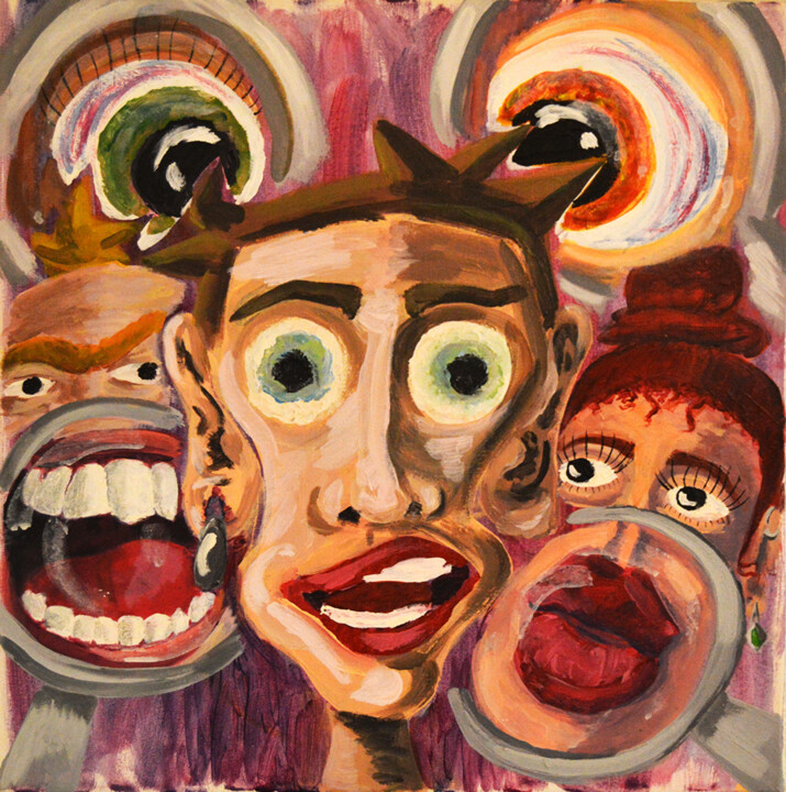 Insistance 绘画, 19.7x19.7 in