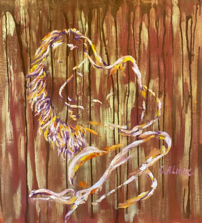 Elusiveness 绘画, 29.5x23.6 in