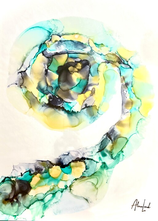 Spiral 绘画, 27.6x19.7 in