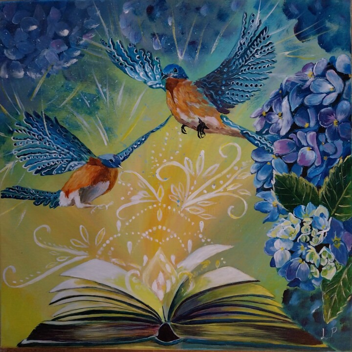 Wings of discovery 绘画, 15.8x15.8 in