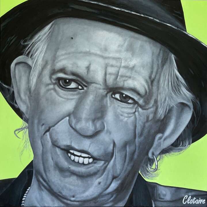 Keith Richards 7 绘画, 39.4x39.4 in