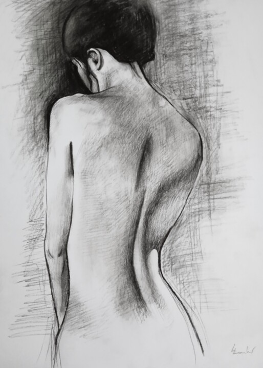 Academic nude Resim, 18,1x13 in