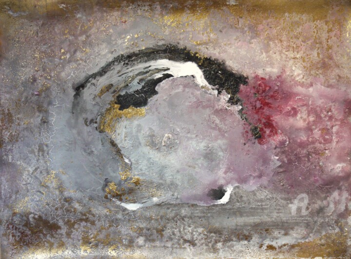 Peinture intitulée "Raku Yaki #7" par Mirabelle, Œuvre d'art originale, Acrylique