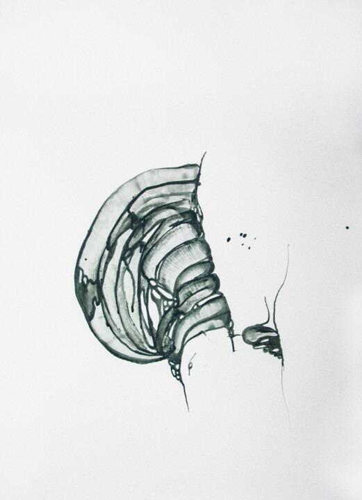 На дне II Картина, 33,1x23,4 in