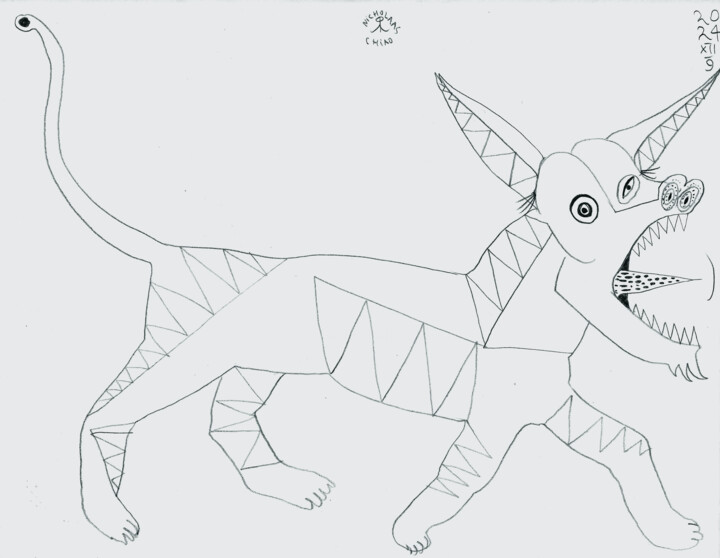 War Dog 图画, 8.5x11 in