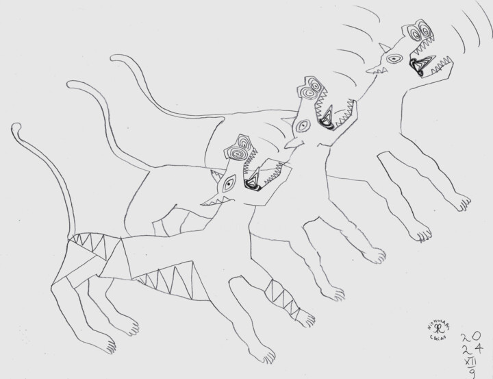Dogs of War 图画, 8.5x11 in