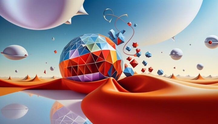 Arts numériques intitulée "Fractured Dimensions" par Danyel Carinzia, Œuvre d'art originale, Peinture numérique