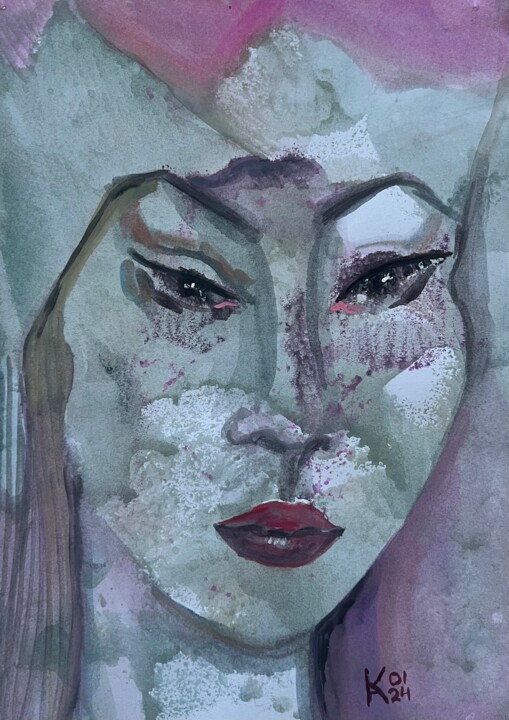 Eastern woman 绘画, 12x9 in