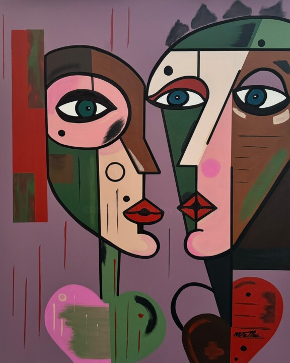 I love you neither 绘画, 31.9x25.6 in