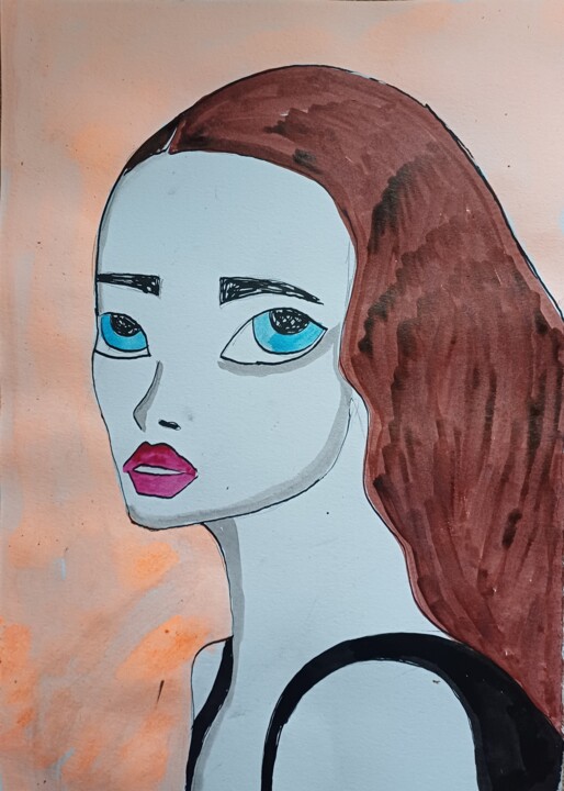 The hair Desenho, 16,5x11,8 in
