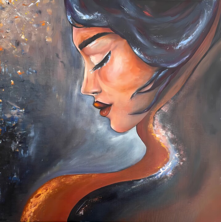 Whisper of the soul 绘画, 19.7x19.7 in