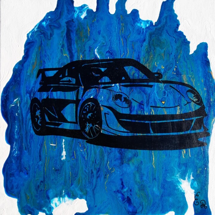 Porsche Passion 绘画, 11.8x11.8 in