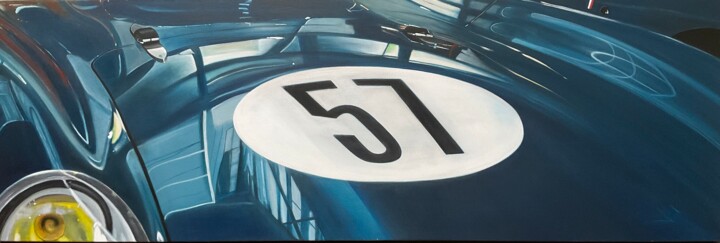 Pittura intitolato "Barquette PANHARD D…" da Gilbert Duchamp, Opera d'arte originale, Acrilico