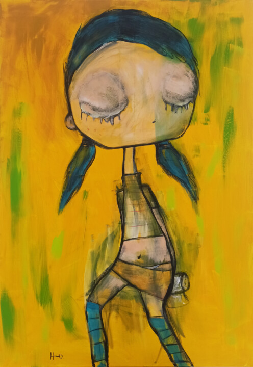 Aguantanamera 绘画, 39.4x27.6 in