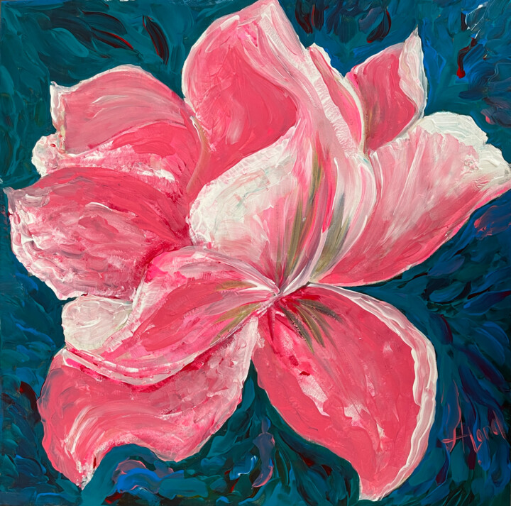 Spring flower Tablo, 24x24 in