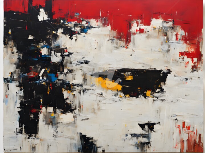 Face of colors Schilderij, 8x12 in