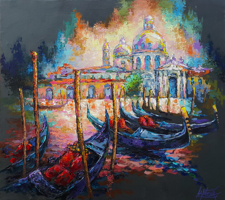 Magnificent Venice 绘画, 35.4x39.4 in