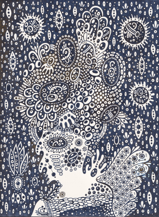 绘画,  8.7x6.5 in 