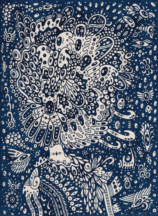 绘画,  8.7x6.5 in 