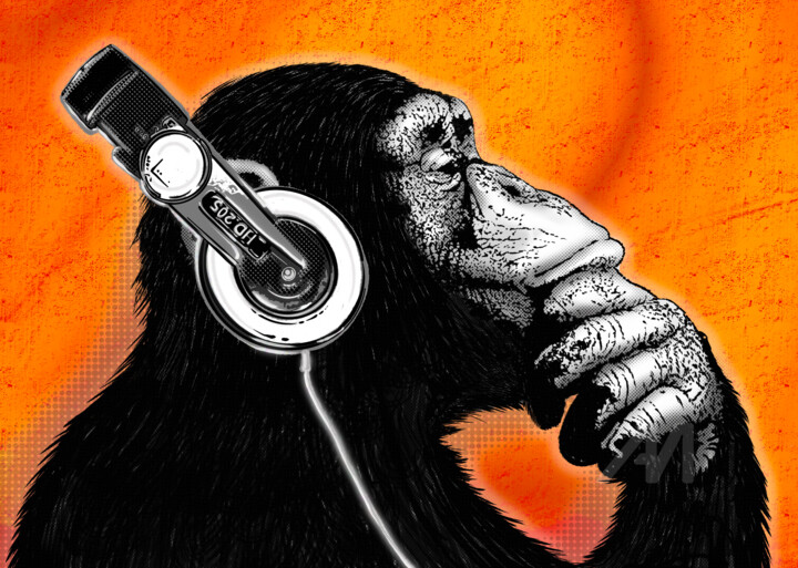 THINKING MONKEY 数字艺术