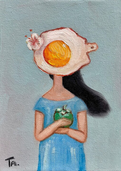 绘画,  7.9x5.9 in 
