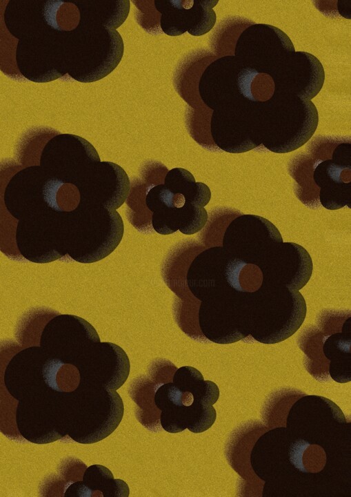 2cf 4(collection fleurs) Arte digitale, 17,7x12,6 in