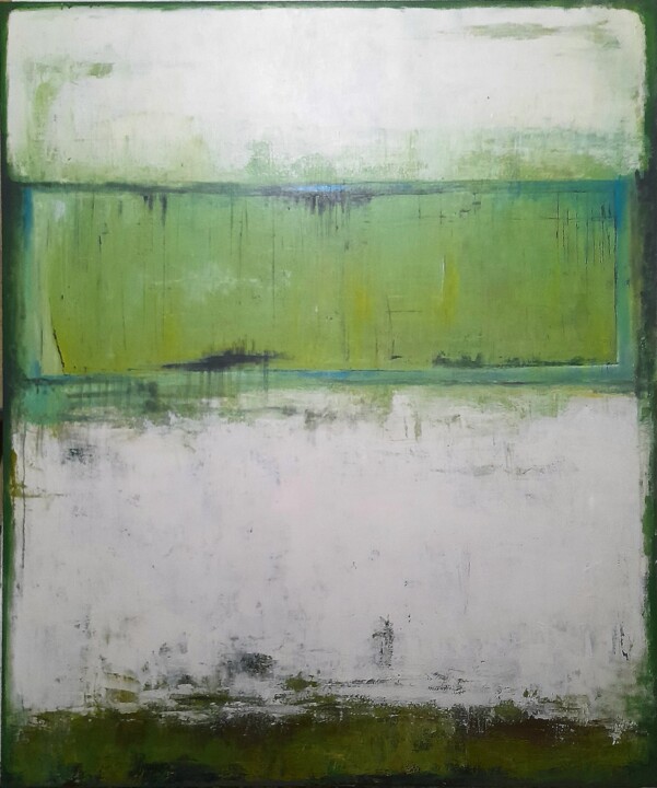 "Window with mold" Pittura, 47,2x39,4 in