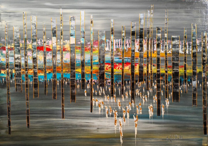 BERMUDES 绘画, 39.4x55.1 in