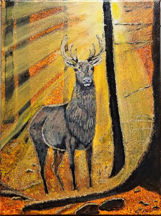 Le Cerf 绘画, 15.8x11.8 in