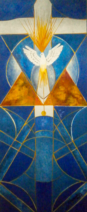 Ceia - Divino Espírito Santo-15-DEZ Pittura, 47,2x19,7 in