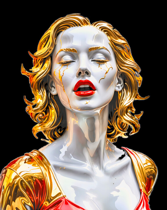 数字艺术 标题为“Superbe femme statu…” 由Art Digital, 原创艺术品, AI生成的图像