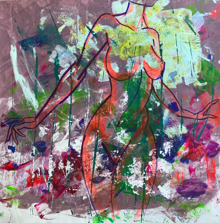 绘画,  27.2x27.2 in 