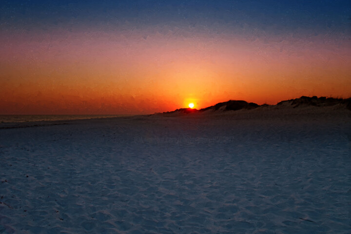 Photography titled "Liam's Sunset" by Photospoon, Original Artwork, Digital Painting
