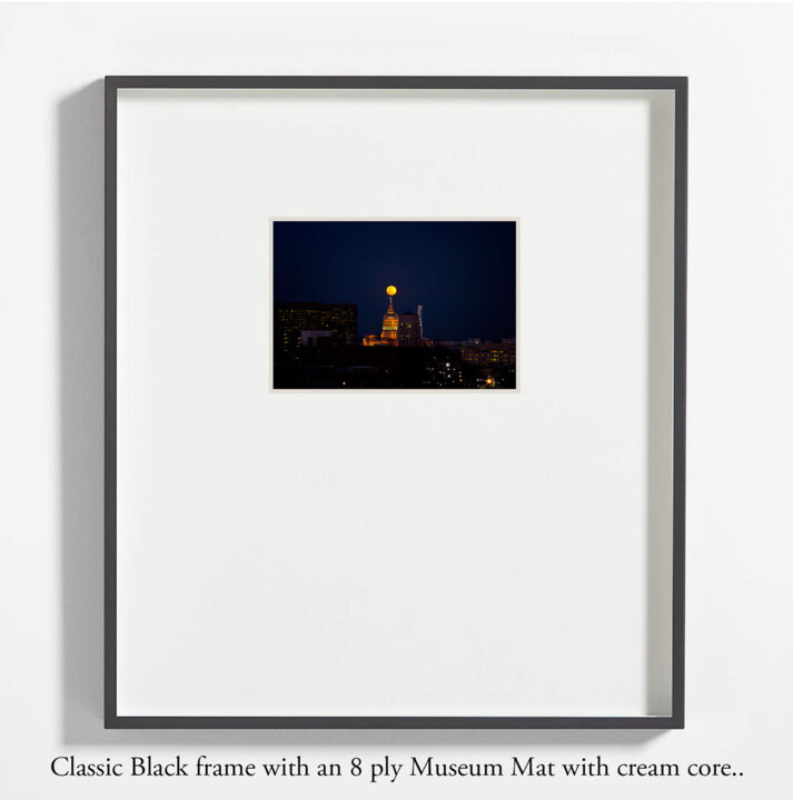 Work presented framed